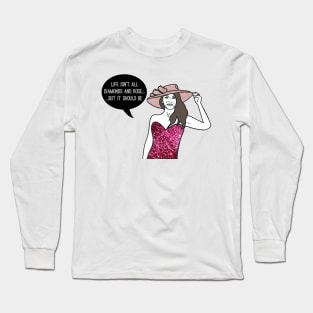 Diamonds and Rosé Long Sleeve T-Shirt
